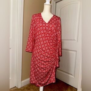 New York and Company draped faux wrap dress